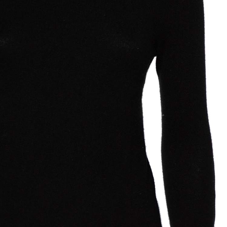 Pre Owned Ralph Lauren Black Cashmere Long Sleeve Turtleneck Sweater M