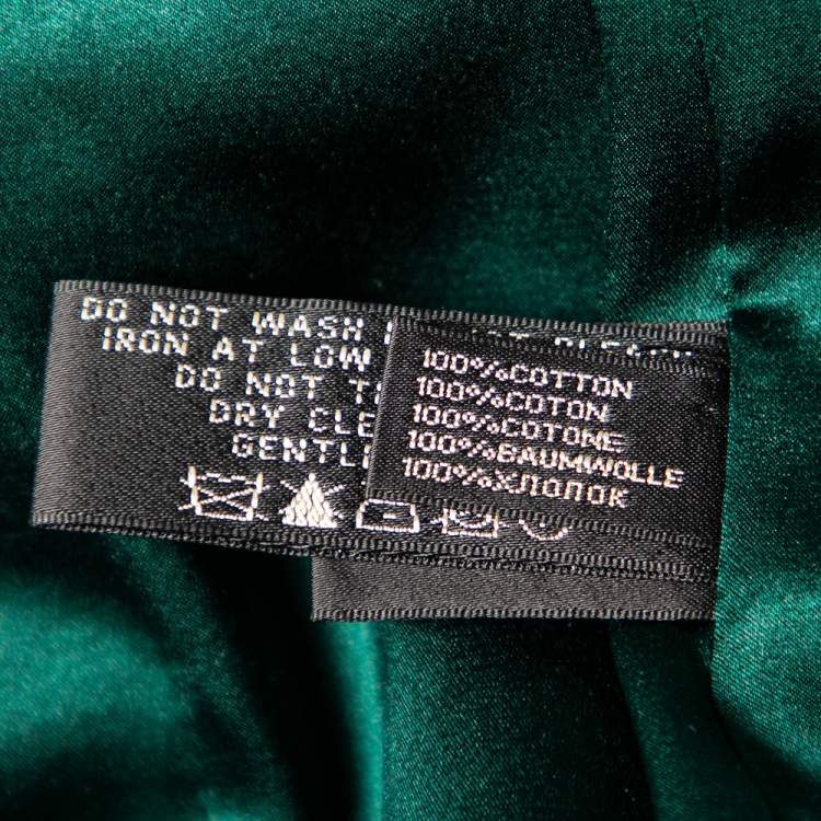 Pre Owned Ralph Lauren Green Velvet Single Breasted Blazer S