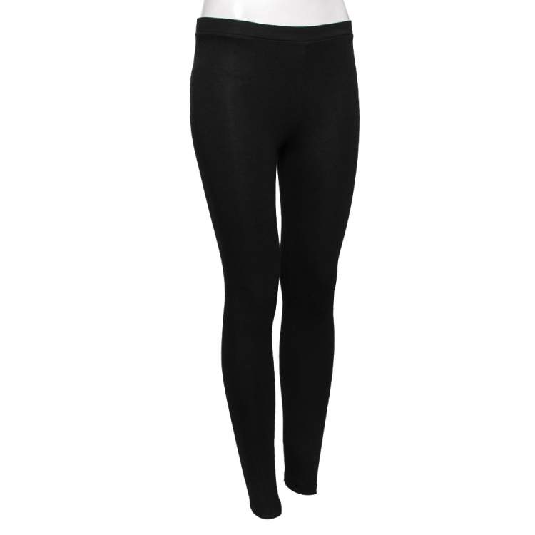 Pre Owned Ralph Lauren Black Jersey Slim Fit Pants S