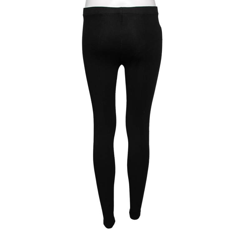 Pre Owned Ralph Lauren Black Jersey Slim Fit Pants S
