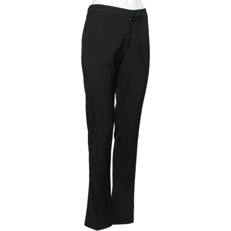 مملوكة مسبقًا Ralph Lauren Black Wool Tailored Pants M