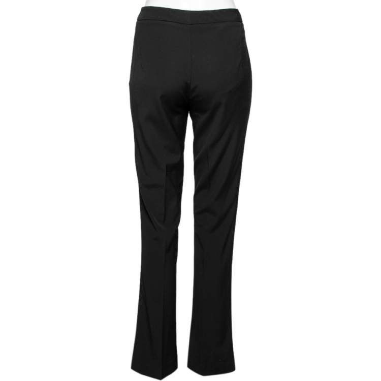 مملوكة مسبقًا Ralph Lauren Black Wool Tailored Pants M