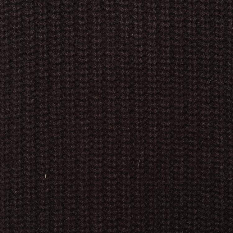 Pre Owned Ralph Lauren Brown Wool & Cashmere Knit Fringed Turtle Neck Sweater L