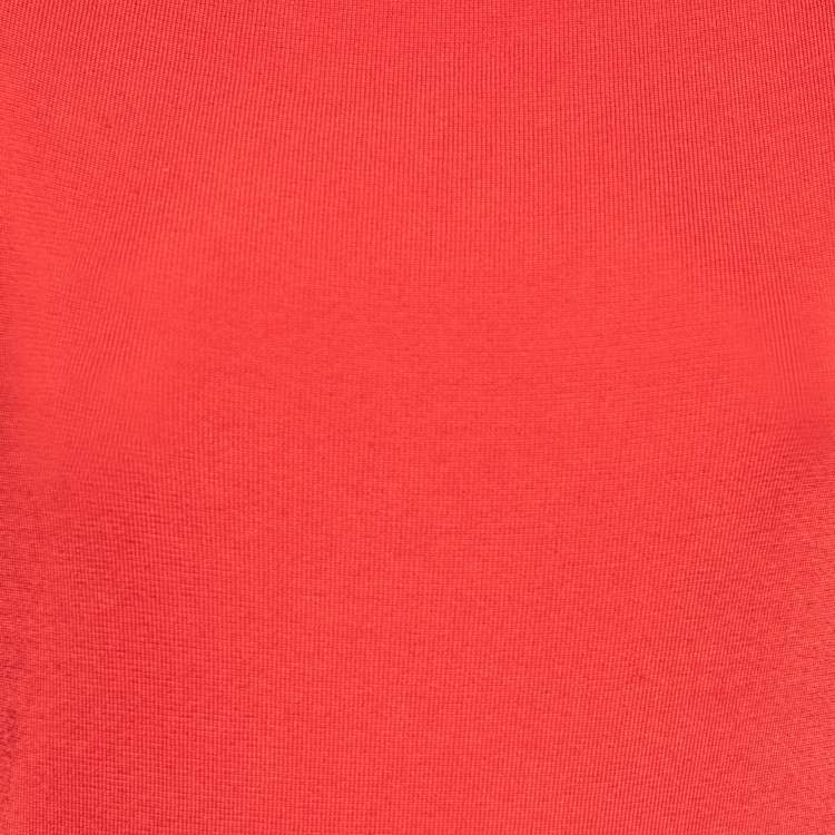 Pre Owned Ralph Lauren Red Bandage Sleeveless Dress L