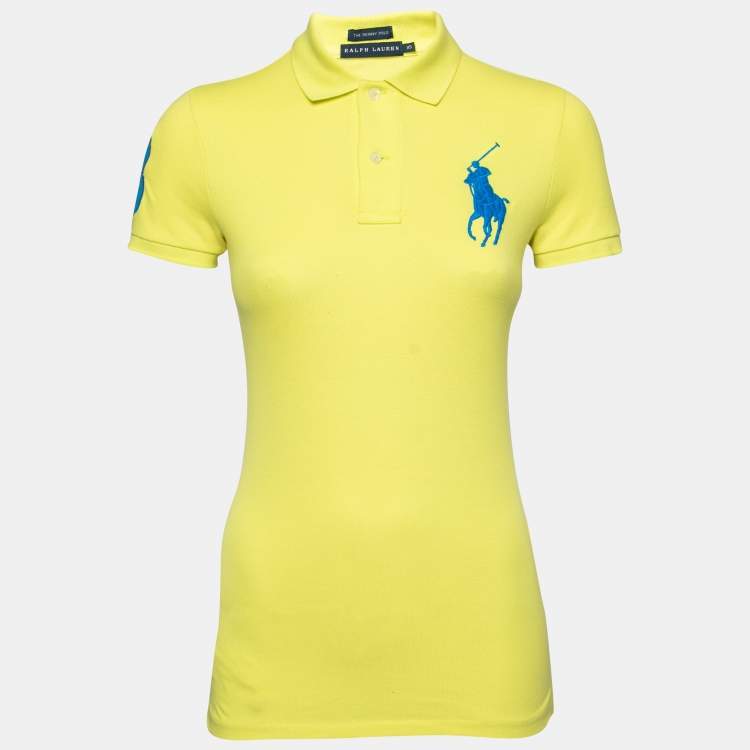 Ralph Lauren Yellow Cotton Pique Skinny Polo T-Shirt XS Ralph Lauren | The  Luxury Closet