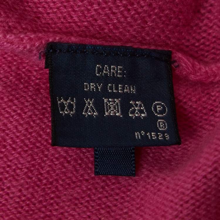 مملوكة مسبقًا Ralph Lauren Pink Cashmere Long Kimono Sleeve Sweater S