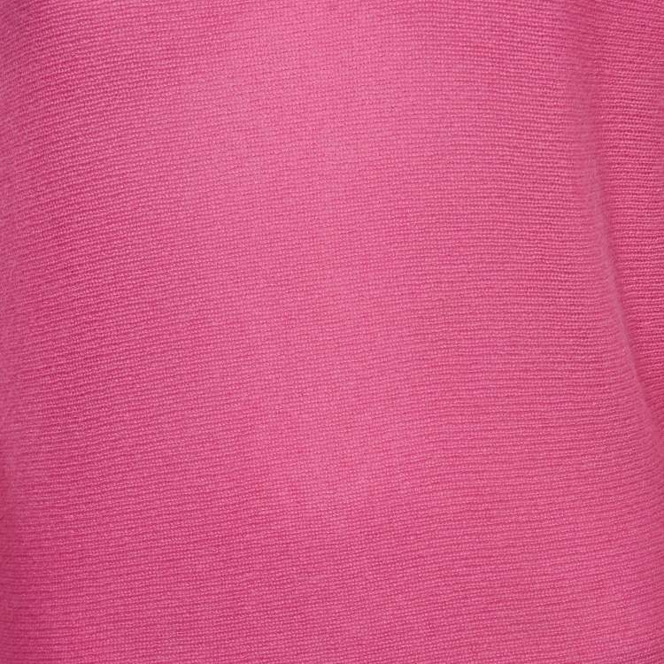 مملوكة مسبقًا Ralph Lauren Pink Cashmere Long Kimono Sleeve Sweater S