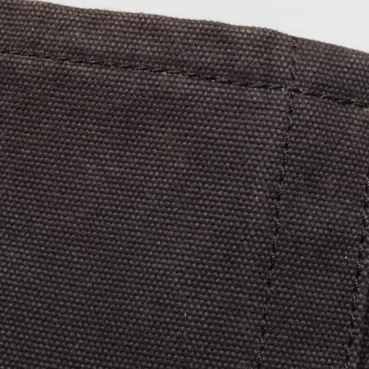Pre Owned Ralph Lauren Black Canvas Embroidered Tote