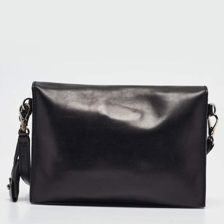 Pre Owned Ralph Lauren Black Leather Ricky Clutch Bag