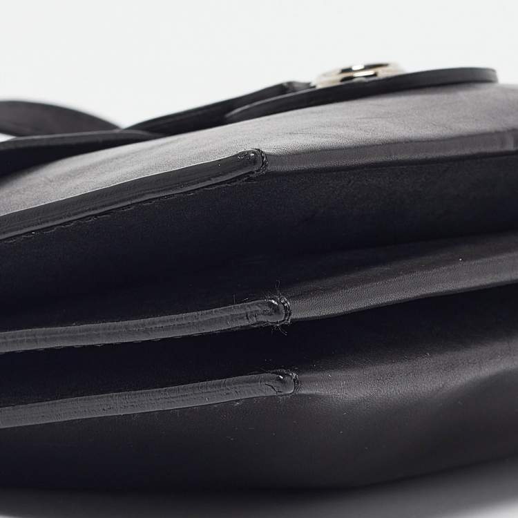 Pre Owned Ralph Lauren Black Leather Ricky Clutch Bag