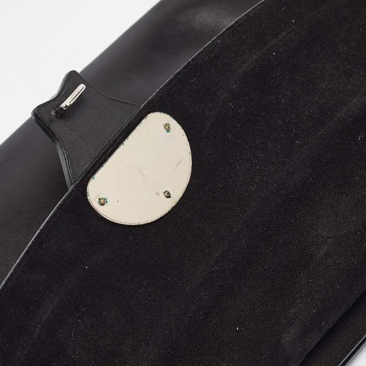 Pre Owned Ralph Lauren Black Leather Ricky Clutch Bag
