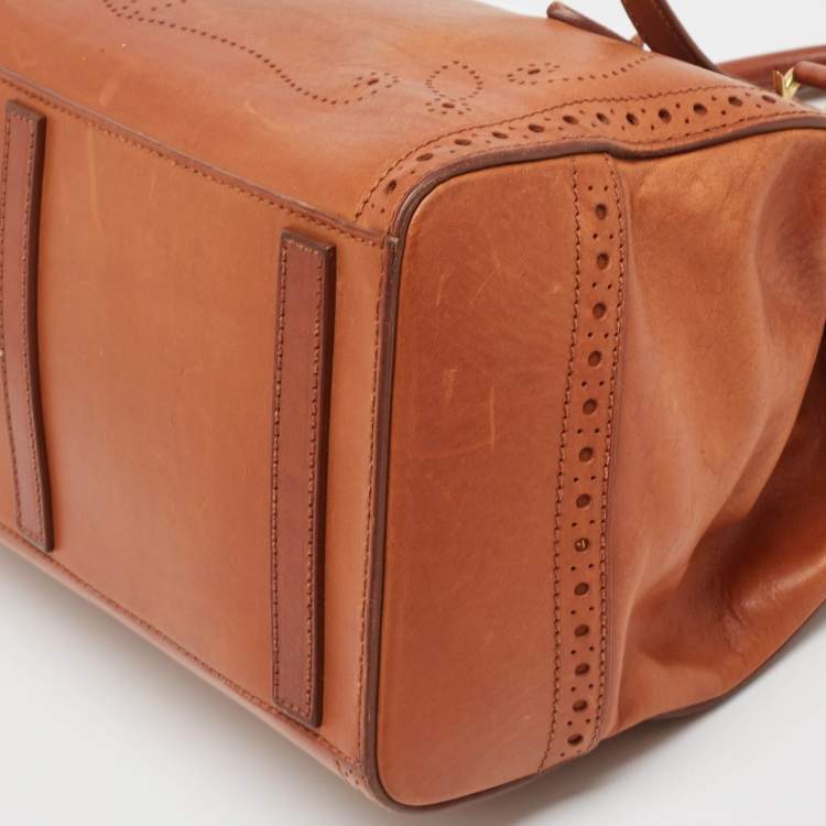 Pre Owned Ralph Lauren Brown Leather Ricky 33 Tote
