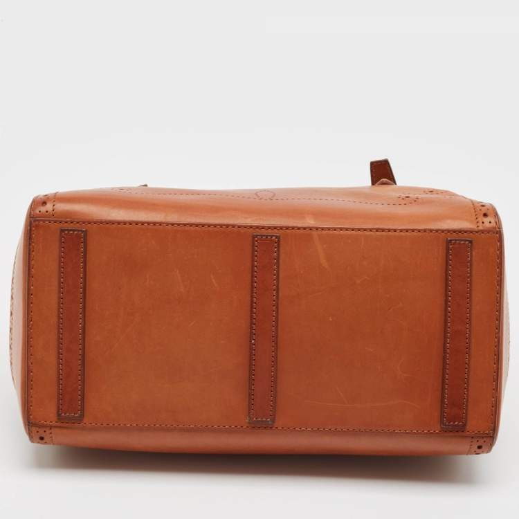 Pre Owned Ralph Lauren Brown Leather Ricky 33 Tote