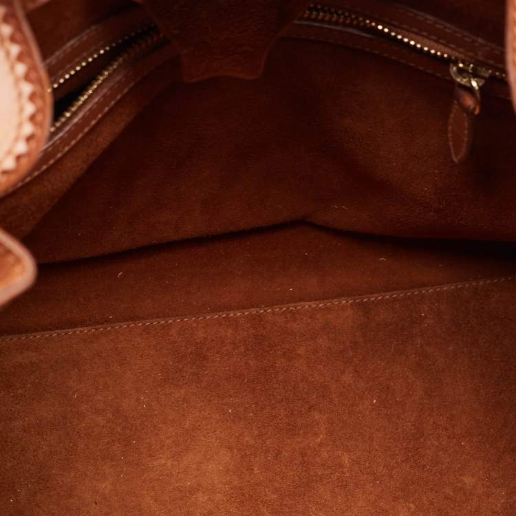 Pre Owned Ralph Lauren Brown Leather Ricky 33 Tote