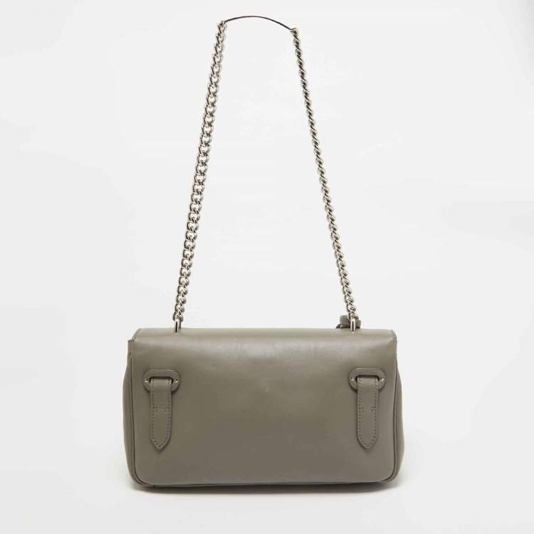 Pre Owned Ralph Lauren Grey Ricky Chain Shoulder Bag