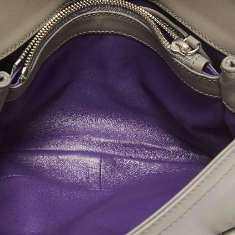 Pre Owned Ralph Lauren Grey Ricky Chain Shoulder Bag