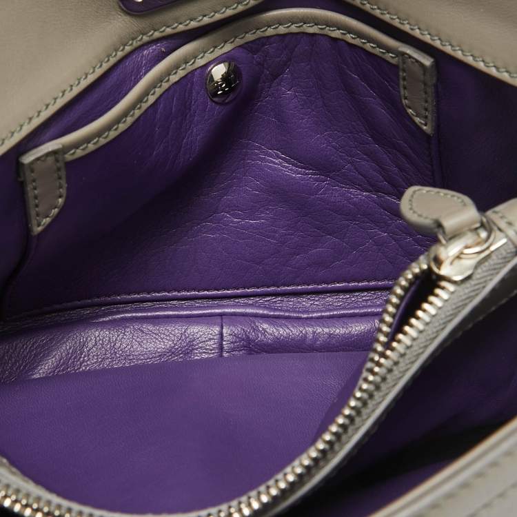 Pre Owned Ralph Lauren Grey Ricky Chain Shoulder Bag