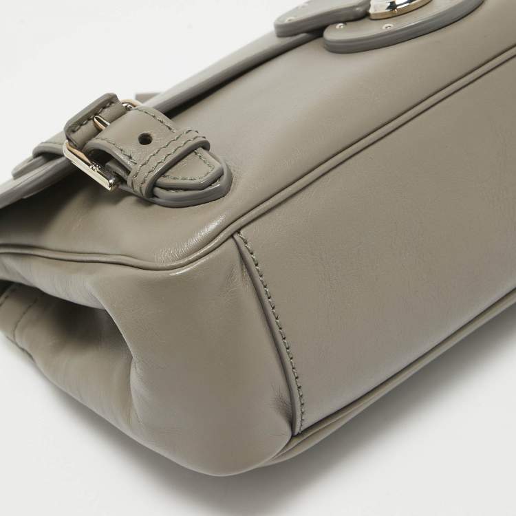 Pre Owned Ralph Lauren Grey Ricky Chain Shoulder Bag