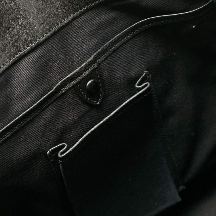 Pre Owned Ralph Lauren Black Leather Ricky 33 Tote