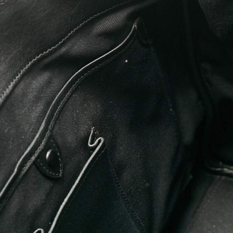 Pre Owned Ralph Lauren Black Leather Ricky 33 Tote