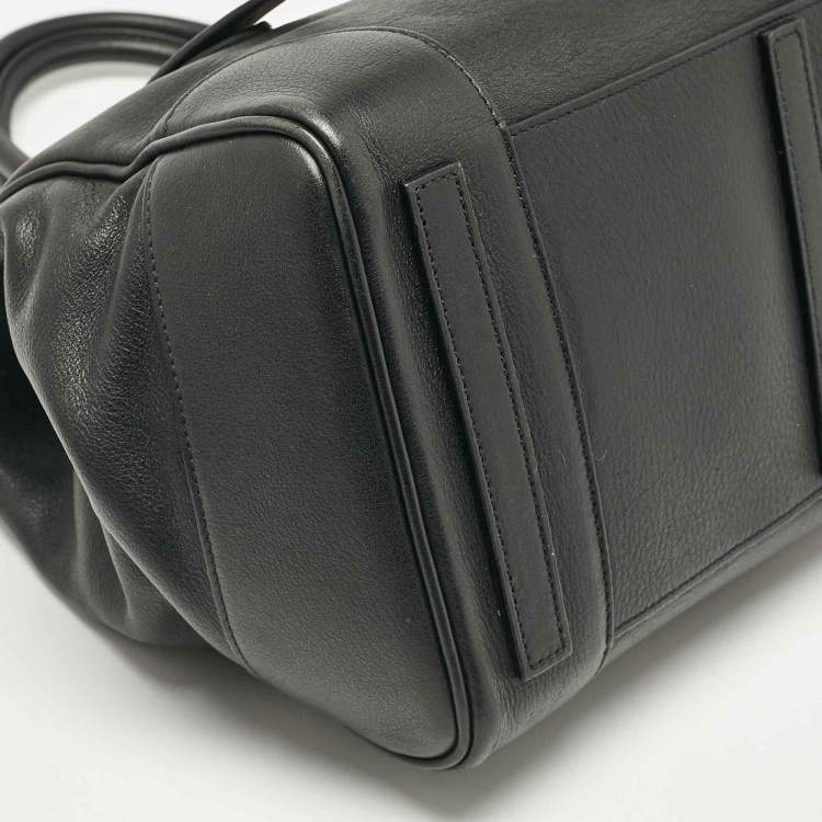 Pre Owned Ralph Lauren Black Leather Ricky 33 Tote