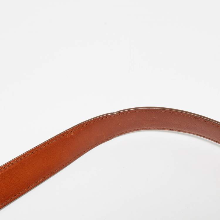 Pre Owned Ralph Lauren Brown Leather Ricky Flap Crossbody Bag