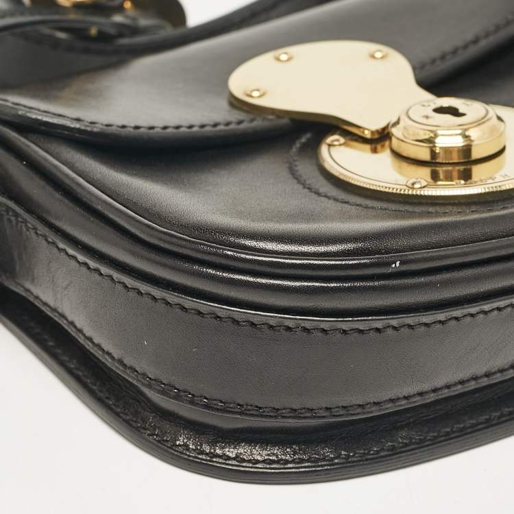 Pre Owned Ralph Lauren Black Leather Ricky Tassel Crossbody Bag