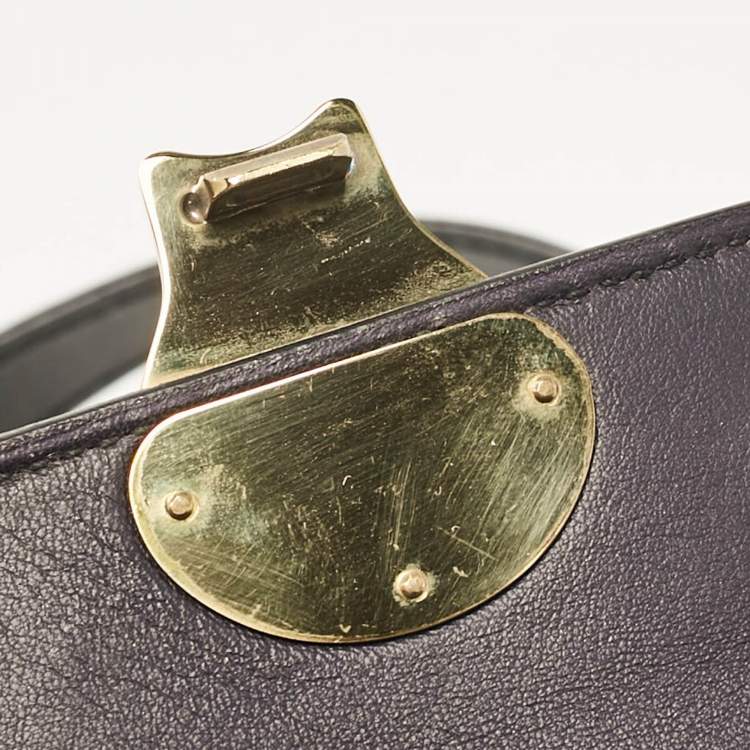 Pre Owned Ralph Lauren Black Leather Ricky Tassel Crossbody Bag