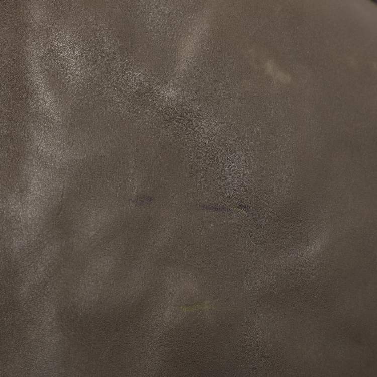 Pre Owned Ralph Lauren Green Leather Hobo