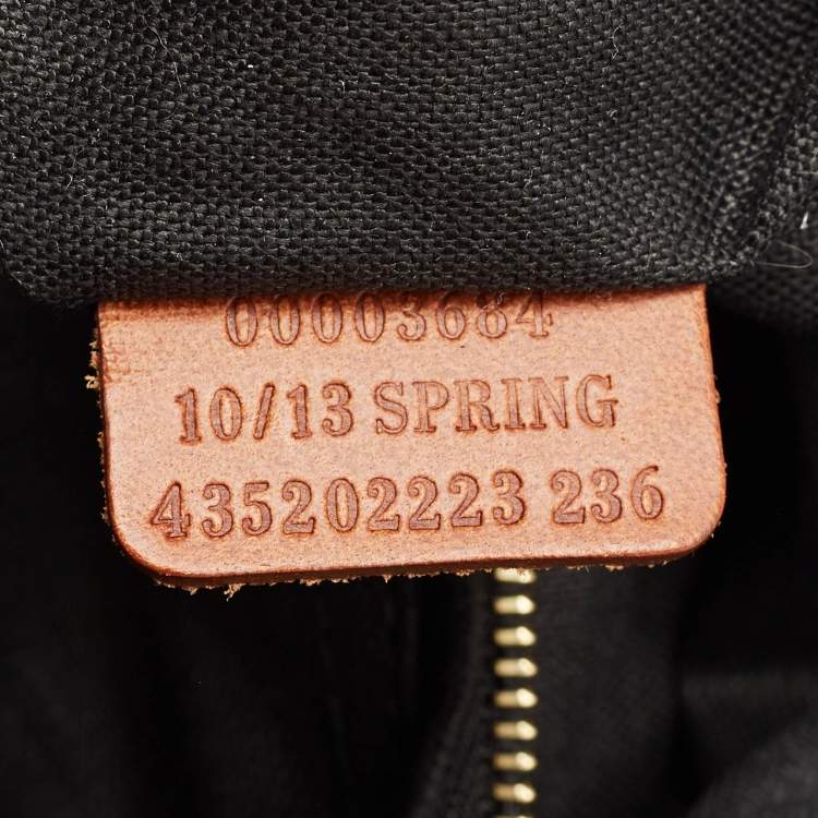 Pre Owned Ralph Lauren Brown Laser Cut Vachetta Leather Small Scroll Tote