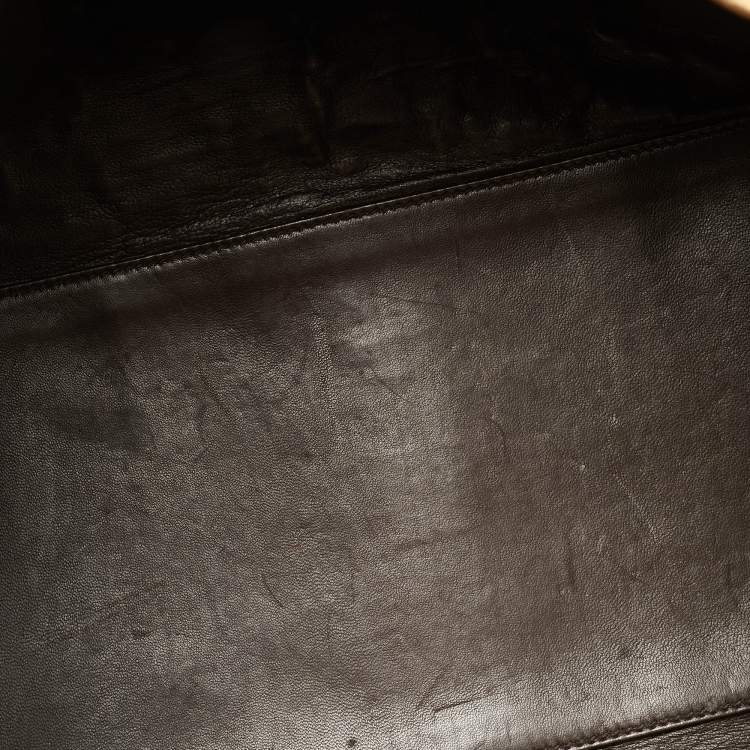 مملوكة مسبقًا Ralph Lauren Gold Alligator Embossed Leather Ricky 40 Tote