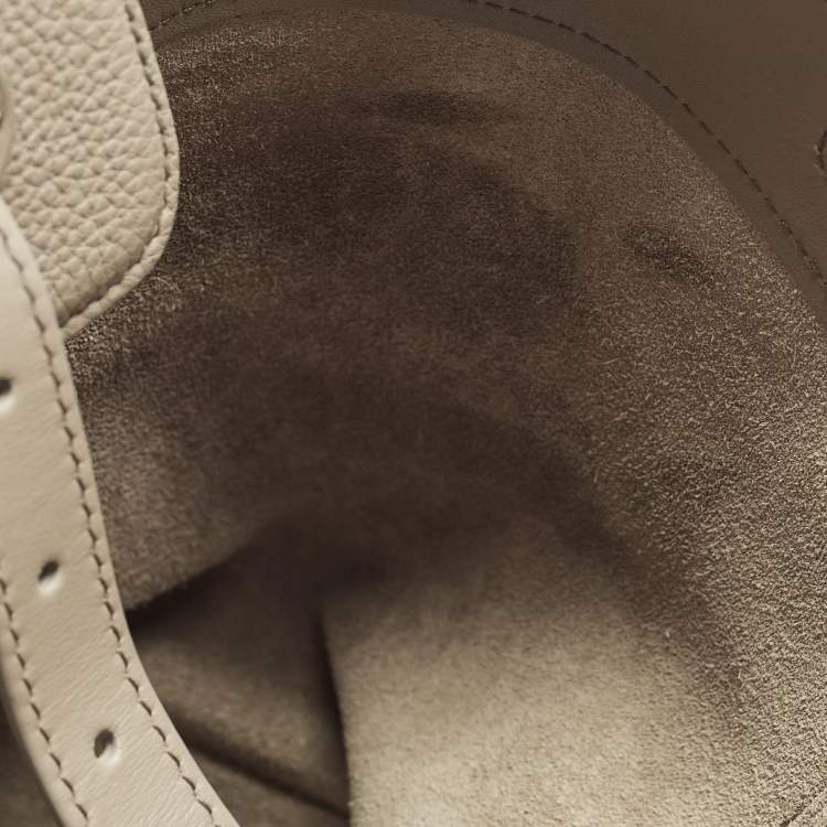 Pre Owned Ralph Lauren Ricky 33 Beige Leather Tote