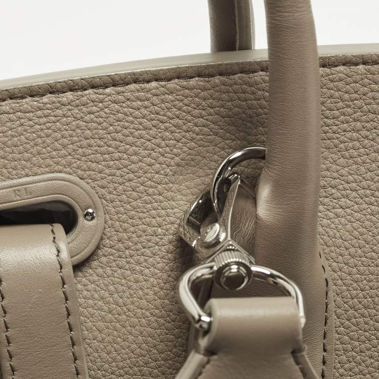 Pre Owned Ralph Lauren Ricky 33 Beige Leather Tote