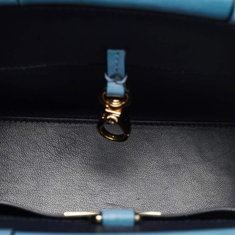 Pre Owned Ralph Lauren RL50 Mini Blue Ombre Leather Bag