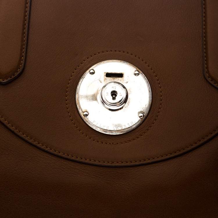 Pre Owned Ralph Lauren Brown Leather Ricky Tote