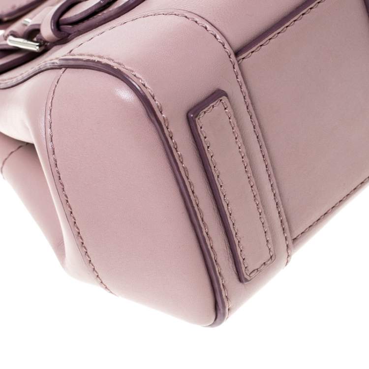 Pre Owned Ralph Lauren Pale Pink Leather Mini Ricky Tote