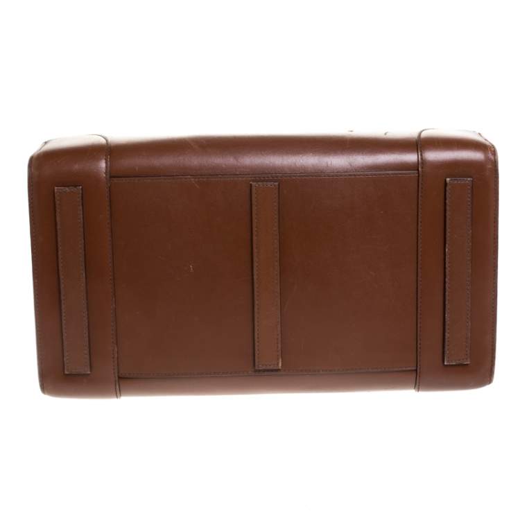 مملوكة مسبقًا Ralph Lauren Brown Leather Ricky 32 Tote