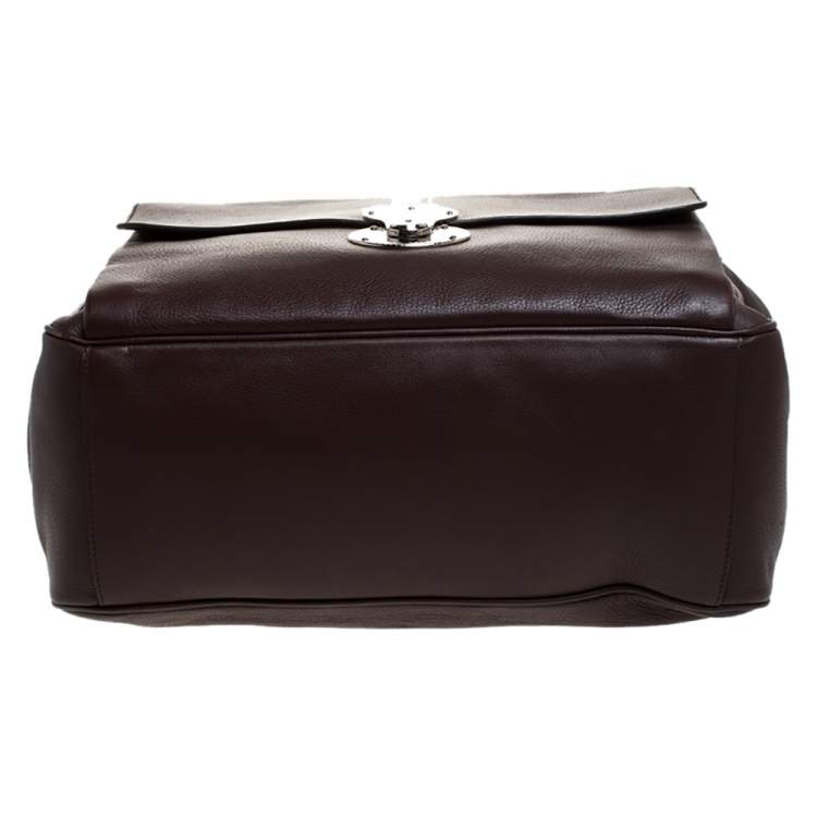 Pre Owned Ralph Lauren Brown Leather Shopper Tote