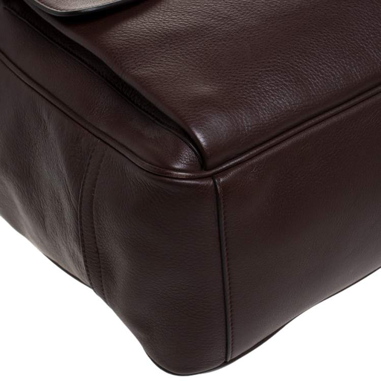 Pre Owned Ralph Lauren Brown Leather Shopper Tote