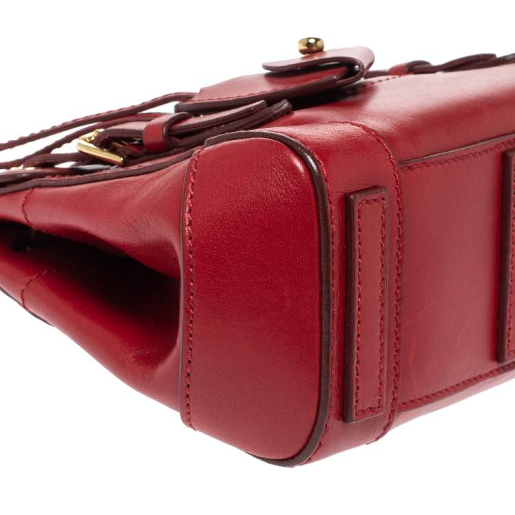 Pre Owned Ralph Lauren Red Leather Ricky Crossbody Bag