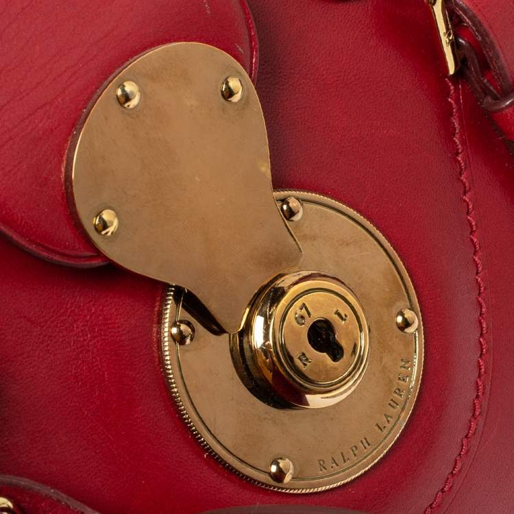 Pre Owned Ralph Lauren Red Leather Ricky Crossbody Bag