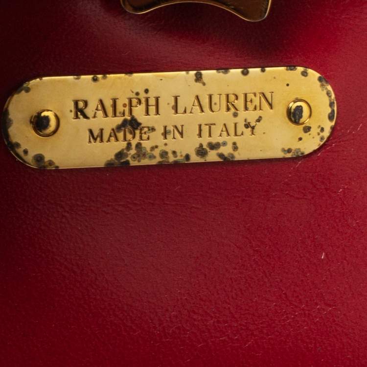 Pre Owned Ralph Lauren Red Leather Ricky Crossbody Bag