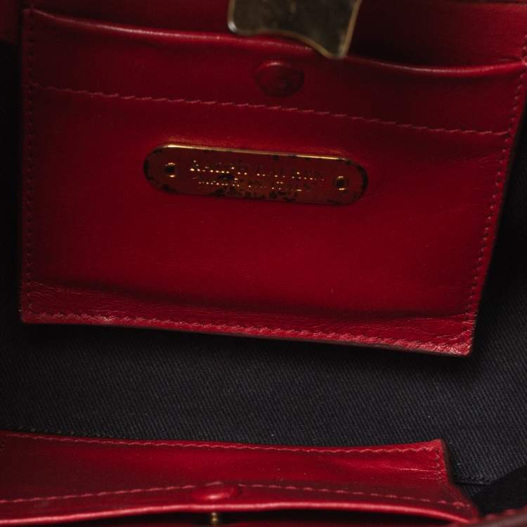 Pre Owned Ralph Lauren Red Leather Ricky Crossbody Bag
