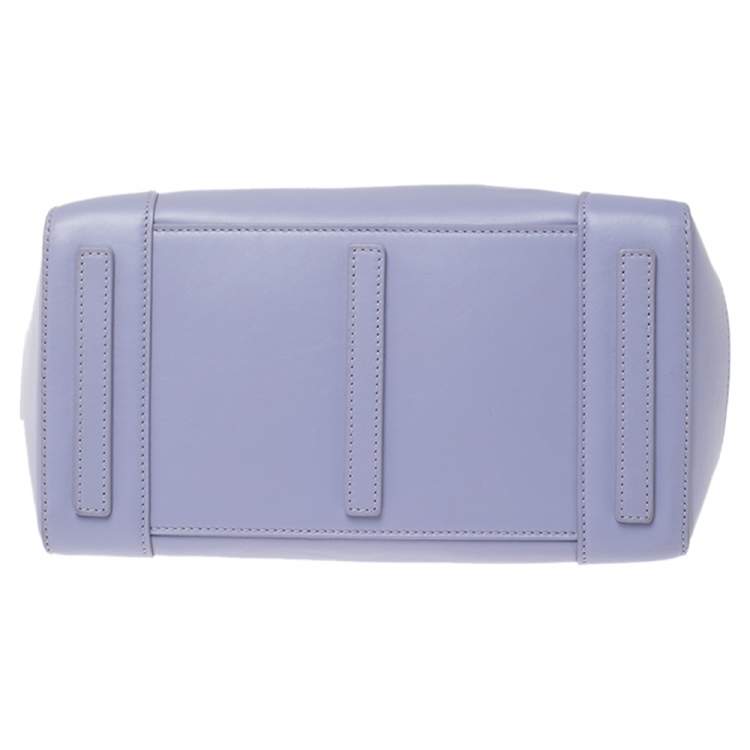 Pre Owned Ralph Lauren Lilac Leather Ricky 32 Tote