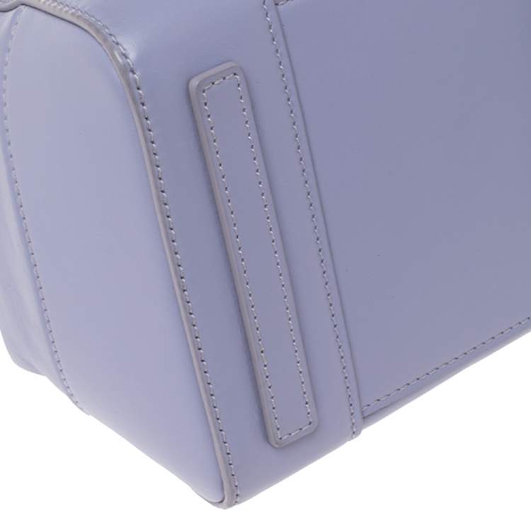 Pre Owned Ralph Lauren Lilac Leather Ricky 32 Tote