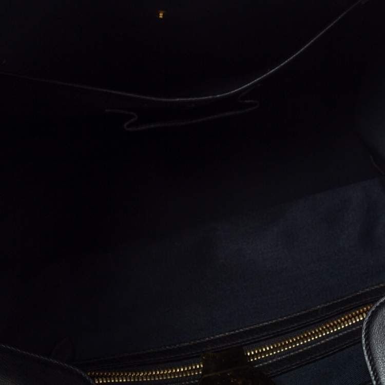 Pre Owned Ralph Lauren Black Soft Leather Ricky 33 Tote