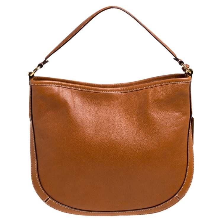 Pre Owned Ralph Lauren Tan Leather Hobo 