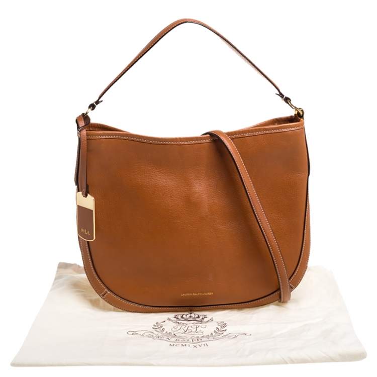 Pre Owned Ralph Lauren Tan Leather Hobo 