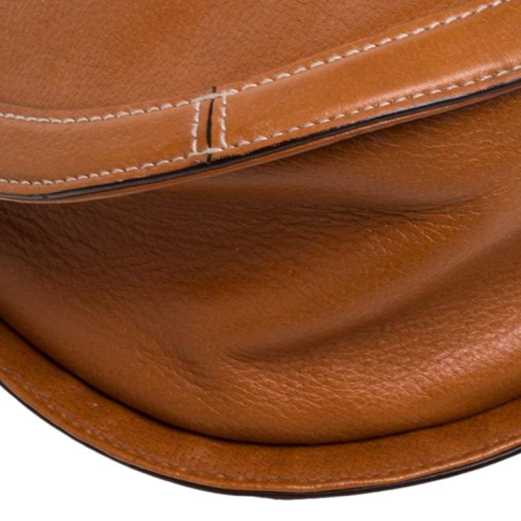 Pre Owned Ralph Lauren Tan Leather Hobo 