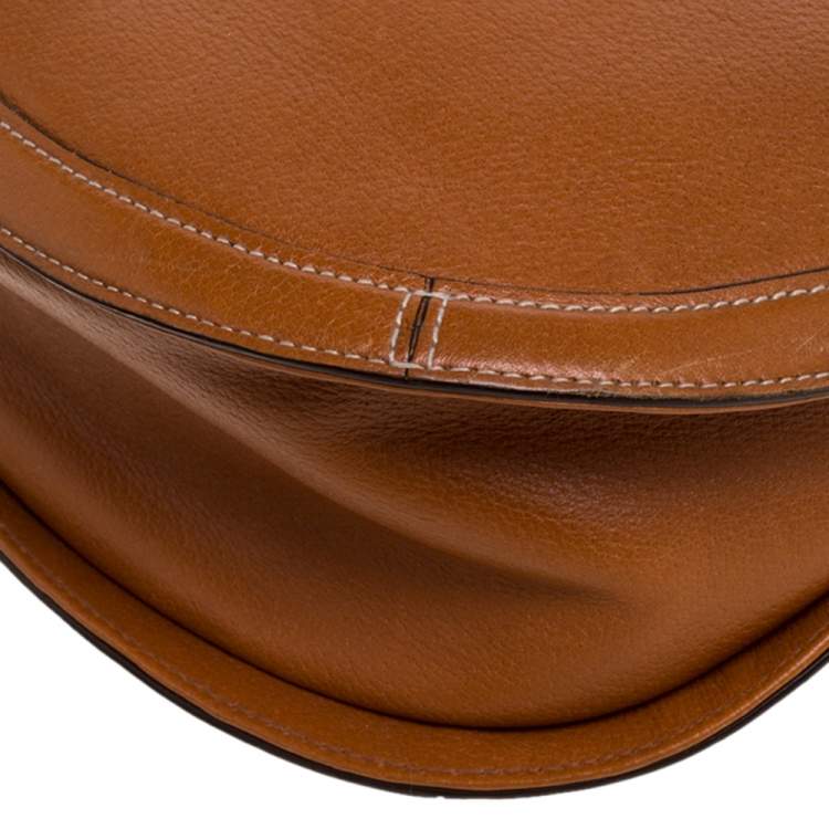 Pre Owned Ralph Lauren Tan Leather Hobo 